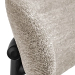 Стул полубарный Bradex Home Lucas 2 латте шенилл с чёрными ножками