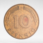 Germany, 10 Pfennigs, 1982, (Stuttgart Mint - "F"), VF