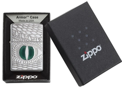 Зажигалка Zippo Armor™ с покрытием High Polish Chrome, латунь/сталь, серебристая, 36x12x56 мм