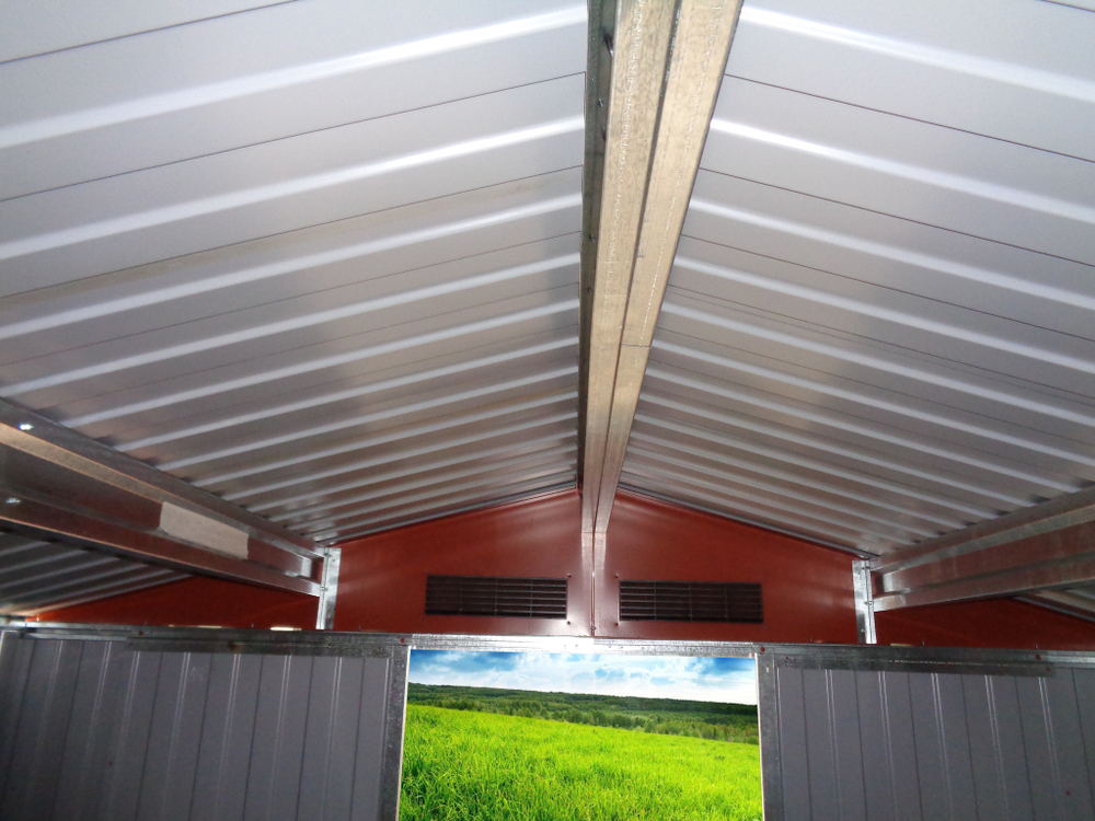 Металлический сарай GreenStorage Арчер D светло-коричневый