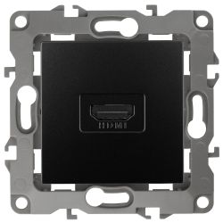 Розетка ЭРА Серия 12 12-3114-05 HDMI IP20 антрацит | Эра 12