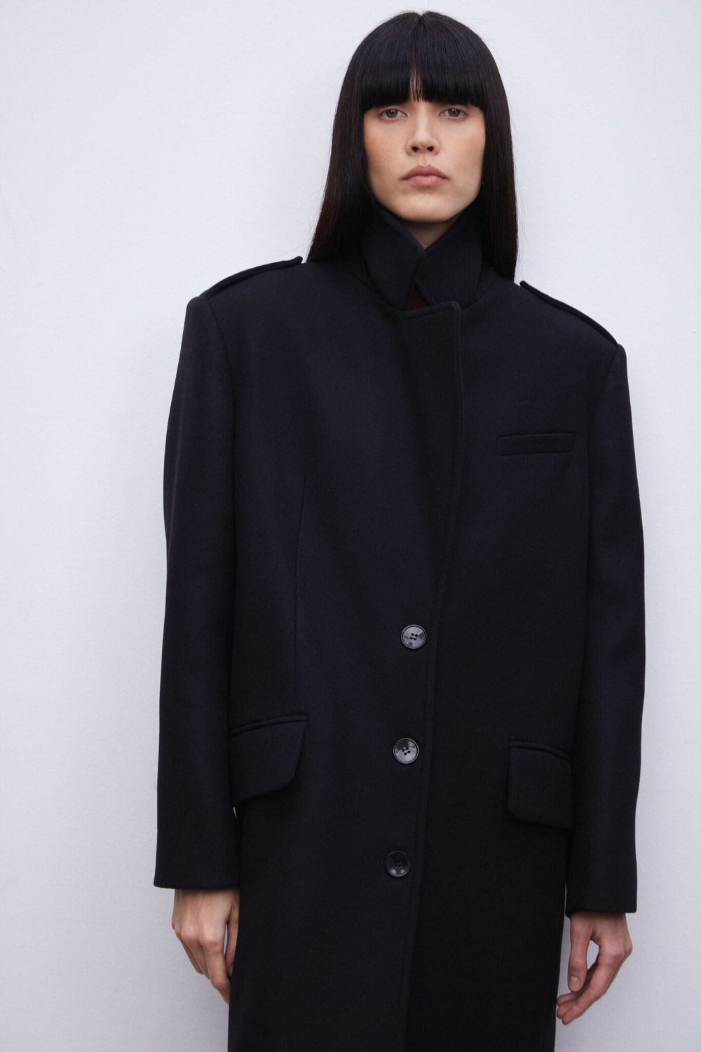 Пальто классическое, Черный