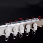 Тихий изогнутый карниз для штор с бегунками