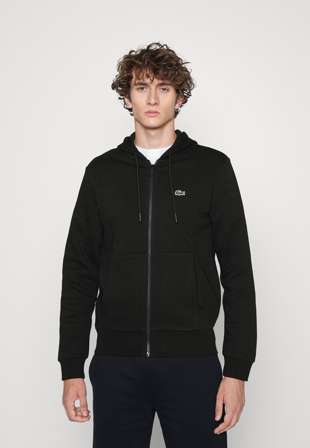 Lacoste Толстовка на молнии - Чёрный (LA222S089-Q11)
