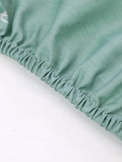 Простынь на резинке "КОТИКИ (мята)" 120х200 см  Сказка сатин