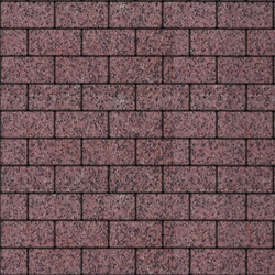 Тротуарная плитка ПРЯМОУГОЛЬНИК 200x100 мм - Гранит+ Красный с черным