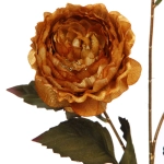 Искусственные цветы «FLOWERS GLAMOUR» 63см Пионы 3 цветка золотые