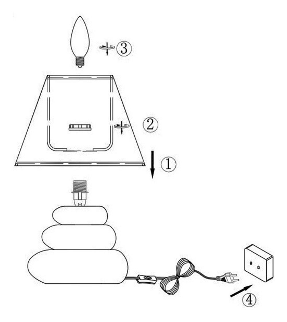 Настольная лампа декоративная Globo Travis 21686