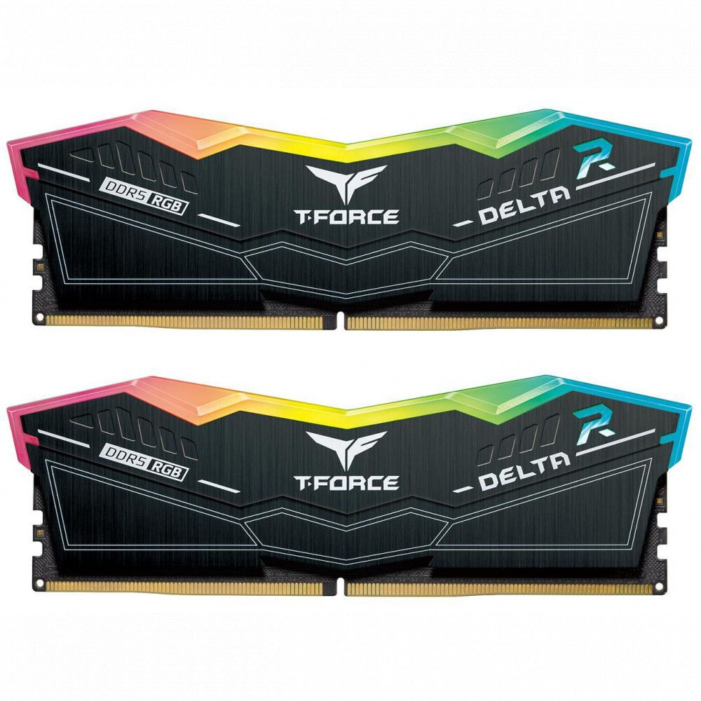 Оперативная память 32GB Kit (2x16GB) 6600MHz DDR5 Team Group DELTA RGB PC-52800 CL34 1.4V FF3D532G6600HC34DC01 Black