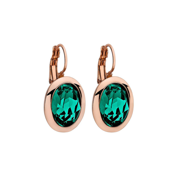 Серьги Qudo Tivola Emerald 303023 G/RG