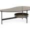 Кофейный стол Raul 110х60 см, стекло закалённое дымчатое
