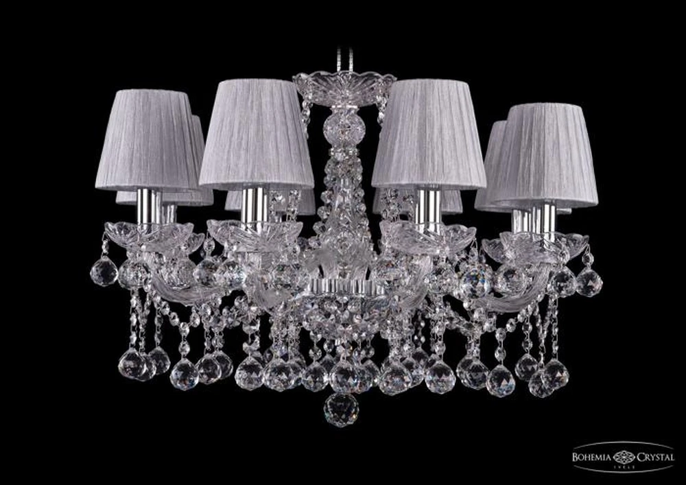 Подвесная люстра Bohemia Ivele 1413/8/200/Ni/Balls/SH6