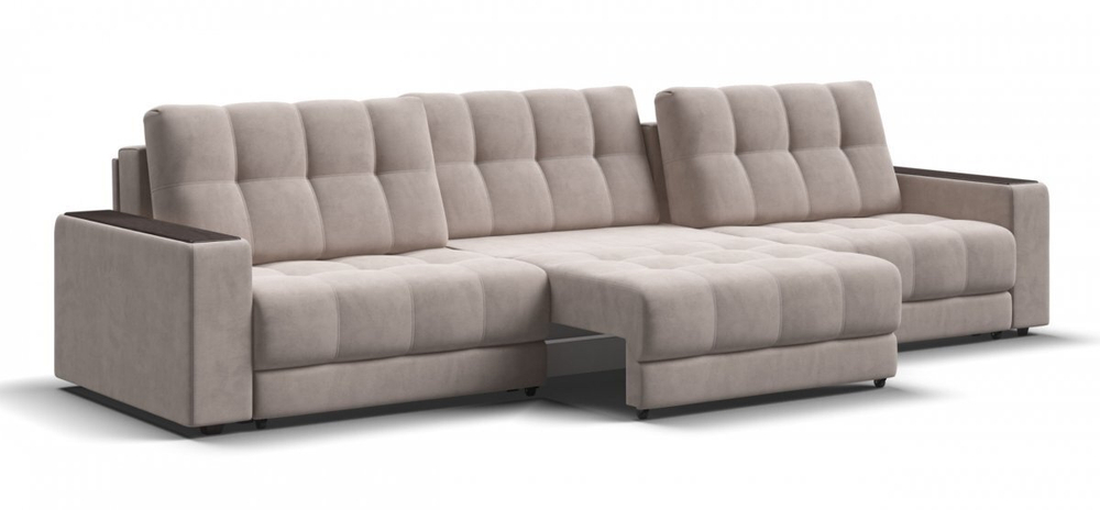 Диван Босс Гранд Велюр Монолит латте