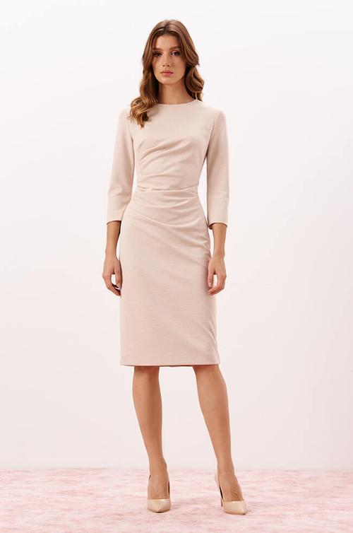 51690 Платье женское (бежевый меланж)