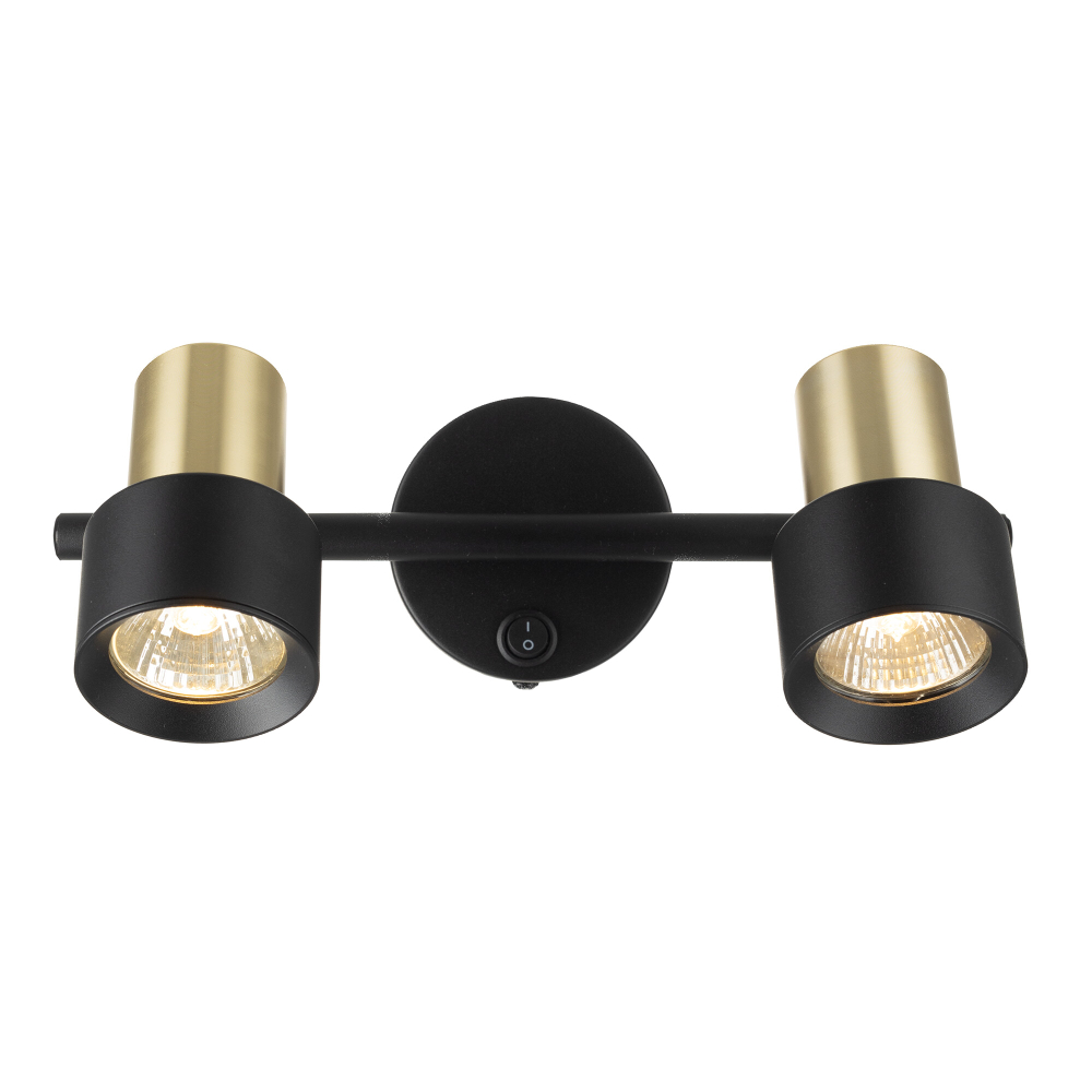 Citilux SAT CL505621 Спот поворотный с выключателем Чёрный+Золото
