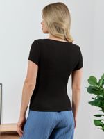 Блузка (топ) Сиеста-7 Виотекс ЧЁРНЫЙ