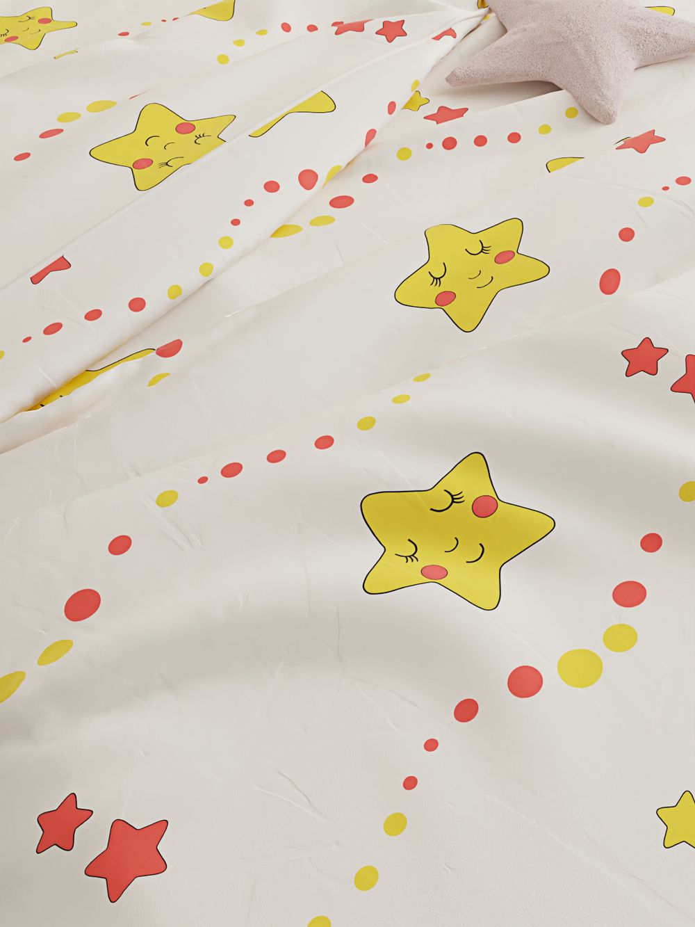 Пододеяльник Сказка "Летние звезды/Летние звезды" 1,5-сп 145х215 см на молнии , перкаль