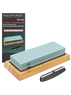 Брусок точильный двусторонний(180х60х28мм,Р400/Р1000) RockForce##Rock FORCE RF-SWS-1000