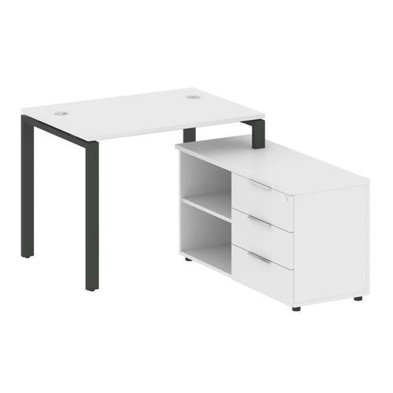 Метал Систем Рабочая станция с тумбой на П-образном м/к БП.РС-СТС-2.1 (R)