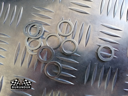 ШАЙБА 1 мм НА УВЕЛИЧЕНИЕ ВТУЛКИ / тонкий вал DIO AF / ZX