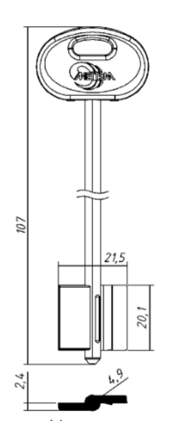 Заготовка дверняк МЕТТЭМ 20 в пластике