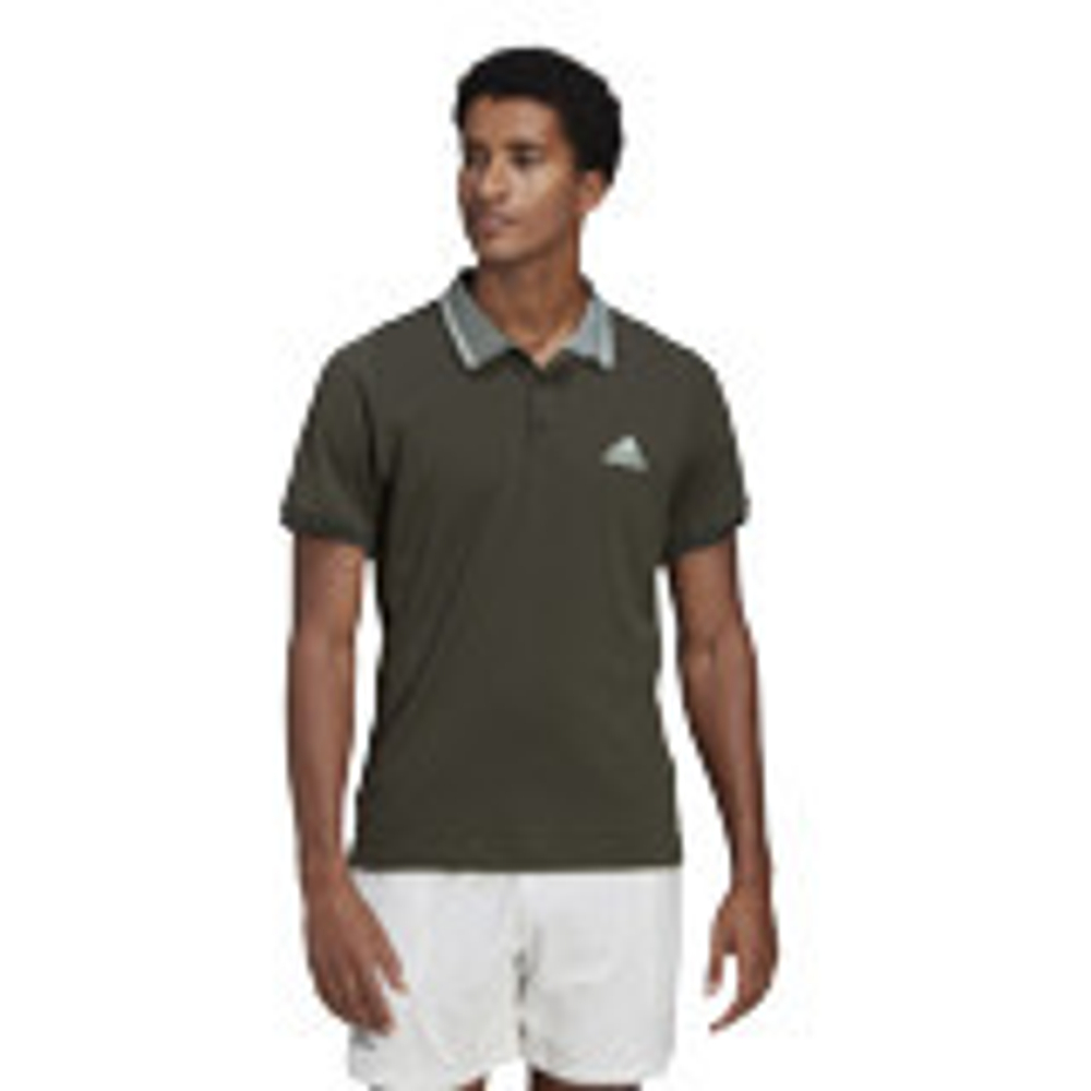 Мужское теннисное поло Adidas Freelift Polo M - зеленый