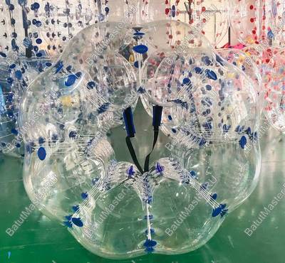 Бампербол ТПУ, диаметр 1,8 м, с синими держателями