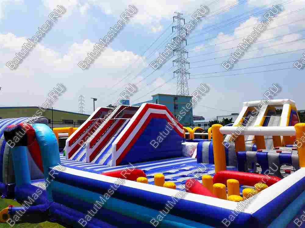 Надувной комплекс "Просторы для забав" 32,5*21,6*5 м