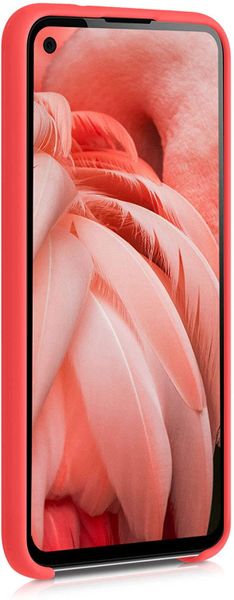 Силиконовый противоударный чехол Aioria для Google Pixel 4a (Коралловый)