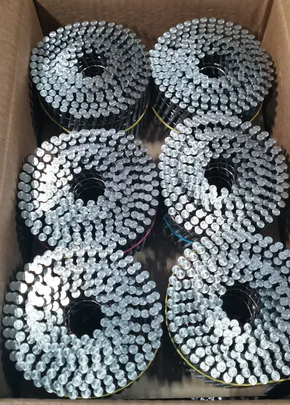 Гвозди барабанные 3.1 X 90 мм ершёные (4500 шт.),шляпка 7.0 мм, 15 градусов.