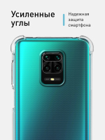 Чехол ROSCO для Xiaomi Redmi Note 9 Pro;Xiaomi Redmi Note 9S оптом (арт. XM-RN9S-HARD-TPU-TRANSPARENT)