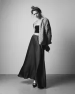 Купить Юбка One Two Silk A-line темно-серая Юбка One Two Silk A-line темно-серая