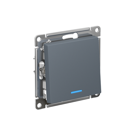 Выключатель 1-кл. СП AtlasDesign 10А IP20 (сх. 1а) 10AX с подсветкой механизм грифель SE ATN000713