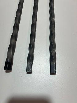 Кованый элемент балясина,торсион 1000мм, витой квадрат полнотелый 10х10мм