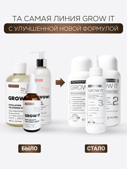 Трёхступенчатая система для роста и укрепления волос GROW IT