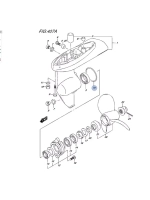 Уплотнение муфты редуктора для лодоч.моторов DF4-DF6/DT4/DT5