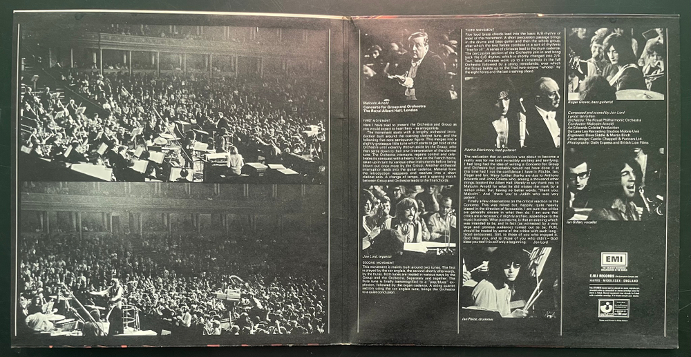 Deep Purple & The Royal Philharmonic Orchestra - Concerto For Group And Orchestra 2LP (Англия 1974г.)