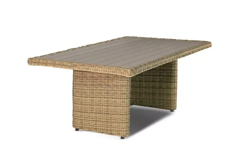 "Бергамо" плетеный обеденный стол, цвет соломенный