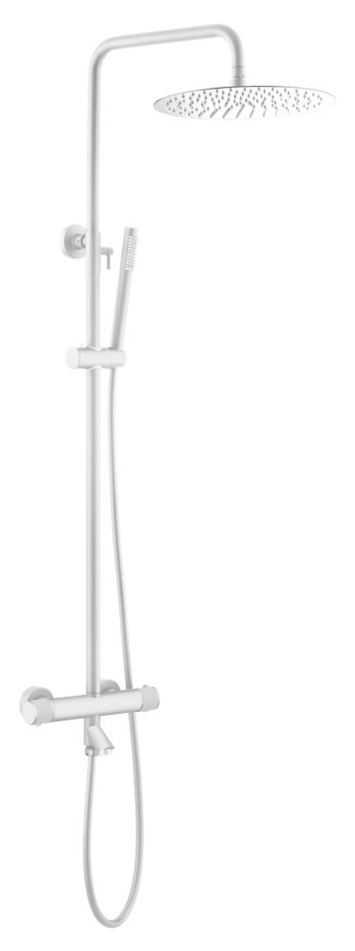 Boheme Стойка для душа c термостатом UNO Matt White