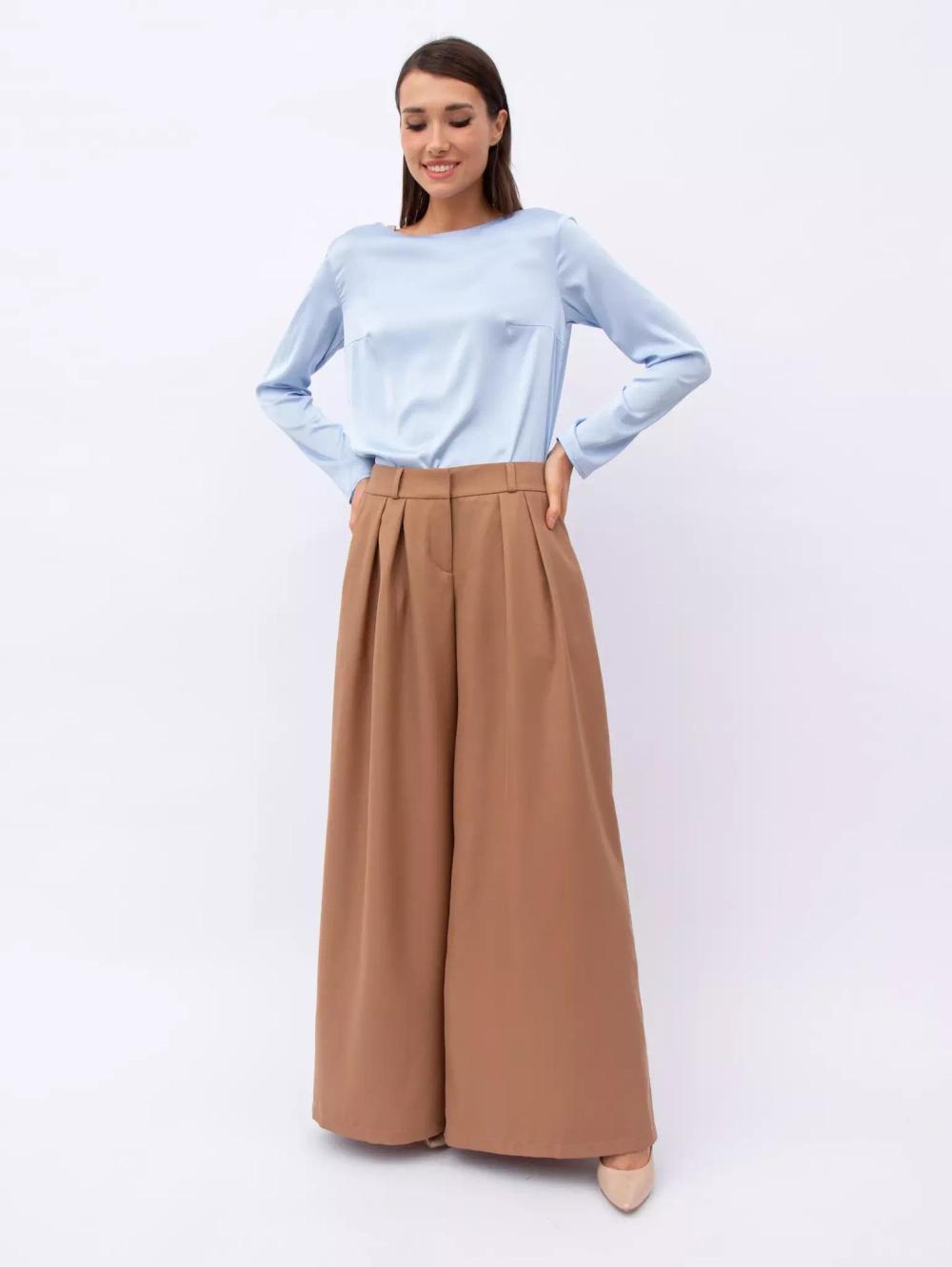 Блузка с рукавом Anyday Icon Blouse 01, цвет голубой