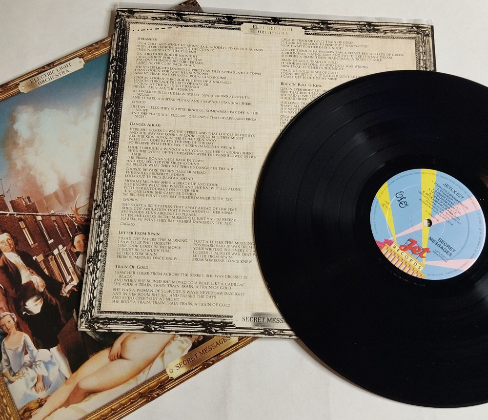 Винтажная виниловая пластинка LP ELO Electric Light Orchestra Secret Messages (Holland 1983) Letter From Spain