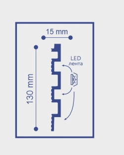 Панель полистирол 3D Solid 4 UHD 01/130L Белая 130х2800 мм