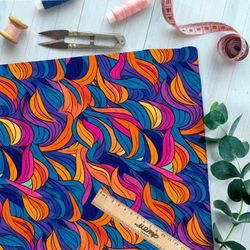 Ткань премиум бифлекс волшебные рисунки фантазии