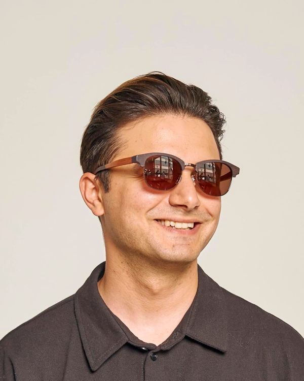 Очки солнцезащитные Teddy 8 brown wood / dark brown - фото 2