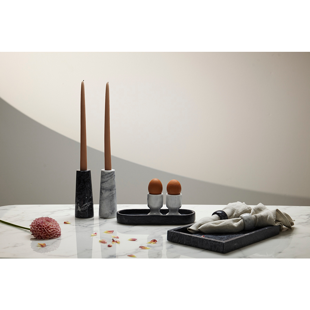 Поднос marm, 25х10 см, черный мрамор