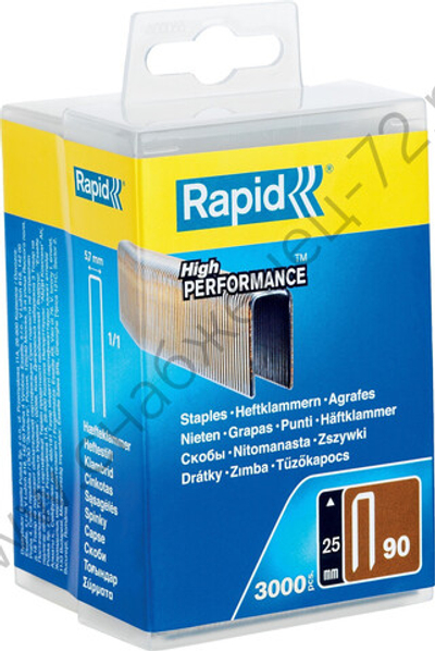 RAPID узкие тип 90 25 мм, 3000 шт, Закаленные супертвердые гвозди (5000124)