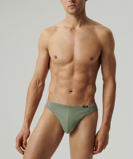 Мужские трусы (3шт) слипы мини Atlantic 3MP-119, светло-зеленый + темно-голубой + темно-синий