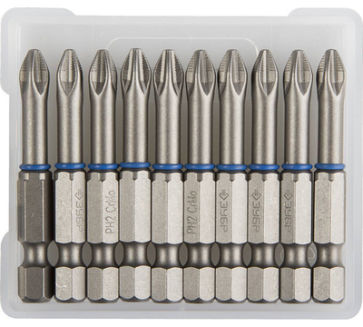 ЗУБР PH2, 50 мм, 10 шт, торсионные биты (26011-2-50-10)