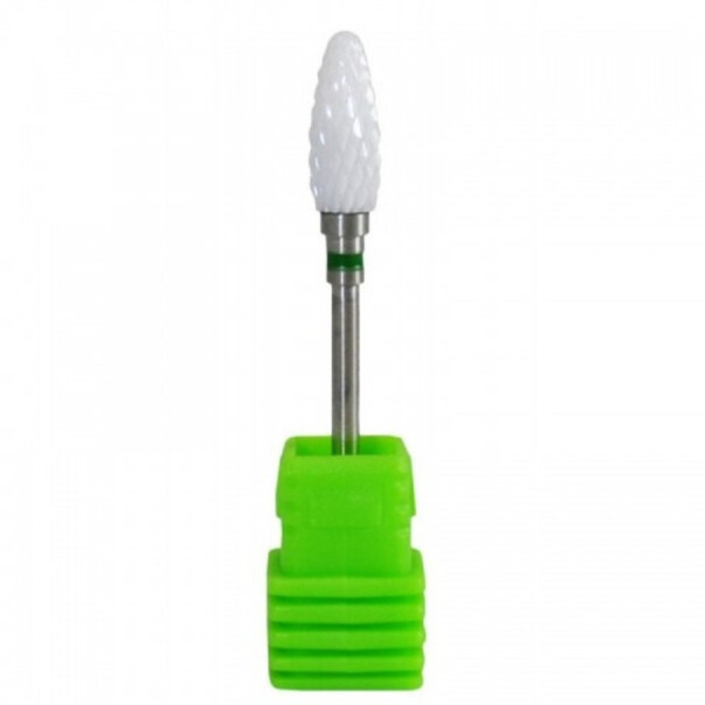 Nail Art Фреза керамическая для снятия гель лака, зеленая