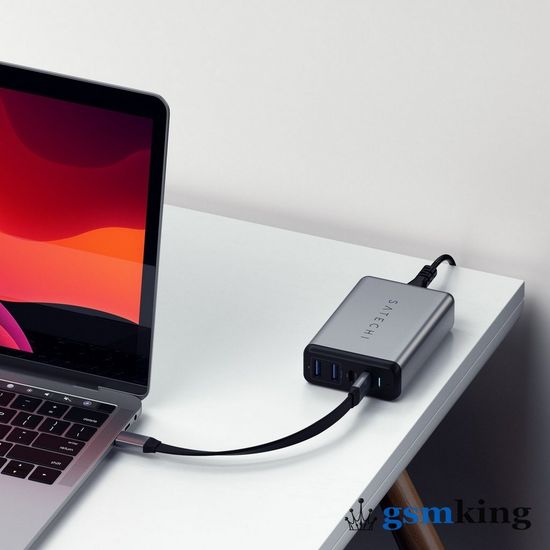 Satechi USB-C to USB-C Gen 2 Flat Cable 83W 4K 60Hz Space Gray ST-TССАС